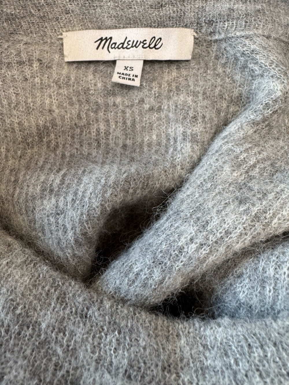 Madewell Alpaca Blend Crewneck Sweater. Size xs - Picture 5 of 6